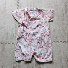 mikihouse 花柄 甚平 60-70