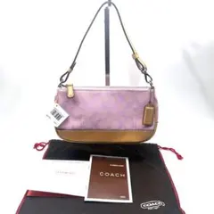 ★奇跡のデッドストック★COACH アクセサリーポーチ パープル 新品タグ付き
