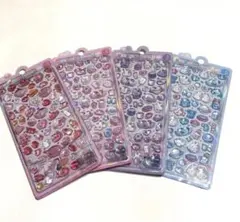 ボンボンドロップシール　3D 立体　ドロップシール　ぷっくりシール　4枚セット