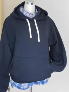 L【新品】VAN JACKET　バックロゴ　プルオーバー　パーカー　Navy