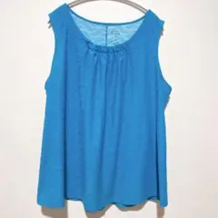 【大きいサイズ】Croft & Barrow 涼感ノースリーブ 1X ターコイズ