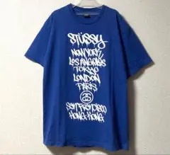 希少‼︎ 入手困難‼︎ 90s old Stüssy ワールドツアー Tシャツのサムネイル