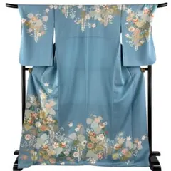振袖 吉澤友禅 十日町友禅 金駒 金彩 身丈167cm 撥水加工済 MO3706