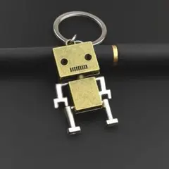 ロボット型金属キーホルダー