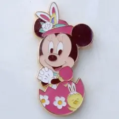 2019ディズニーイースター ミニーマウス ピンバッジ 新品袋入り