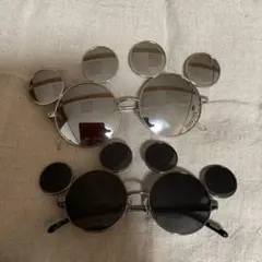 ディズニー　ミッキー型ミラーレンズサングラス 2個セット