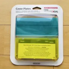new Nintendo 3DS カバー きせかえプレート 青 黄色 希少品
