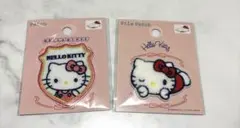 サンリオキャラクター　キティちゃん　ワッペンシール　エンブレム　2枚セット