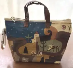 カルディ　カラビナ付きミニバッグ