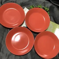 珍しい‼️朱赤の陶器‼️ こだわりの器４点