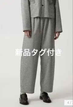 【新品タグ付き】Steven Alan ハウンドトゥースドローストリング パンツ