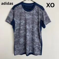 アディダス トレーニング モビリティ スネークカモ Tシャツ XO 紺