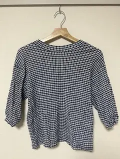 【未使用・タグ付】BEAUTY & YOUTH ネイビーブラウス