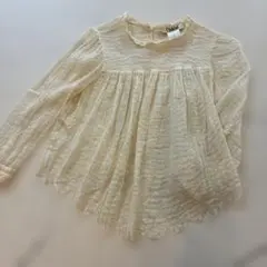 クロエChloé 長袖 ブラウス アイボリー クリンクル加工のサムネイル