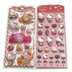 【正規品】ハローキティ　キラキラウォーターインシール　マシュマロステッカーズ