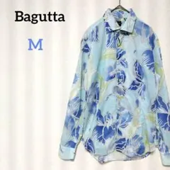 バグッタ　花柄長袖シャツ　フラワープリント　アロハシャツ　ロングスリーブ　綿のサムネイル
