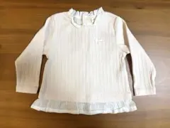 フリル付き　長袖　服　子供　キッズ　ピンク　女の子　春　秋