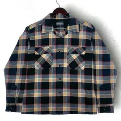 PENDLETON 00s オンブレ シャドー チェック ループ カラー シャツ