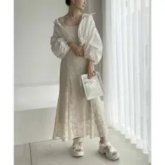 NICE CLAUP ナイスクラップ レースキャミワンピース