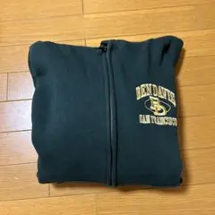 BEN DAVIS グリーン ジップパーカー