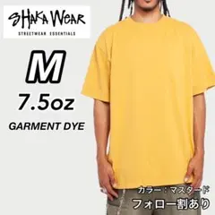 新品 シャカウェア 7.5oz ガーメントダイ 半袖Tシャツ マスタード M
