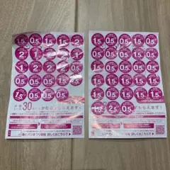 2025　ヤマザキ　春のパンまつり　点数シール　60点　2皿分