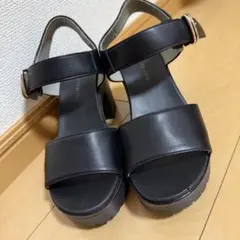 新品　オリエンタルトラフィック　厚底サンダル　ブラック　M