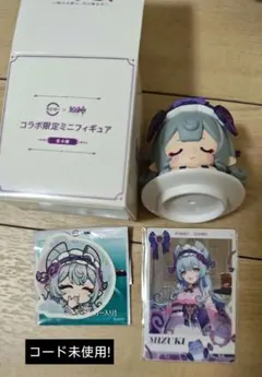 原神 スシロー 夢見月瑞希 ミニフィギュア メタリックカード 3点セット観月の宴