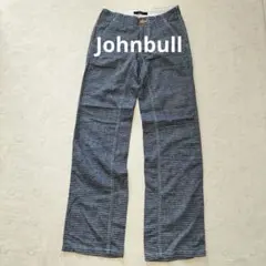Johnbull ジョンブル【涼しい】 麻綿 ヒッコリー ストレートパンツのサムネイル