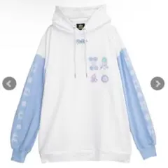 LISTEN FLAVOR リッスンフレーバー 麻雀牌 パーカー ライトブルーのサムネイル