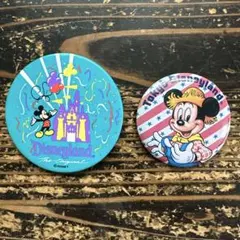 東京ディズニーランド 缶バッジ 2個セット