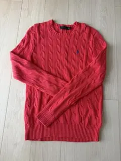 Polo Ralph Lauren コーラル ケーブルニット S