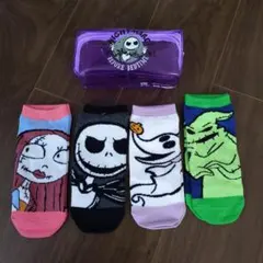 ナイトメア・ビフォア・クリスマス 靴下 4足セット