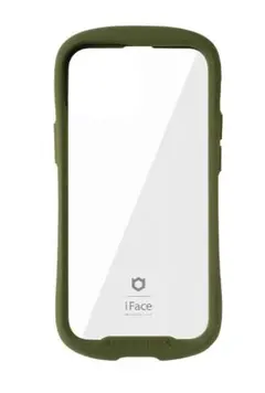 iPhone11用/iFace/Reflection/透明クリアケース/カーキ
