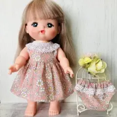 No.1937 メルちゃん　ワンピース　パンツ付き