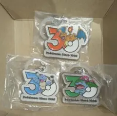 ポケモン30周年　メタルチャームマスコット