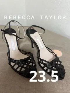 ＲＥＢＥＣＣＡＴＡＹＬＯＲヒール9.0cmストラップサンダルブラック23.5cm