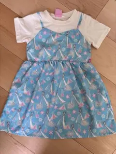 エルサ プリント 半袖ワンピース 100cm