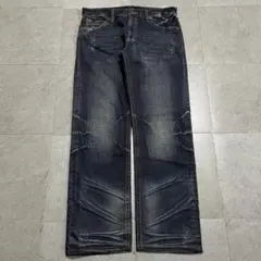 archive crashed loose denim pants y2k
