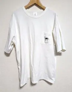 FREAKSSTORE　トムボニア　 ホワイト Tシャツ ポケット付き刺繍