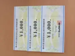 早い者勝ち！ ビックカメラ 株主優待　¥1,000×3枚