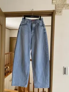 25SS 定価2.8万 レッドカード イージーワイドストレートデニム Manoa