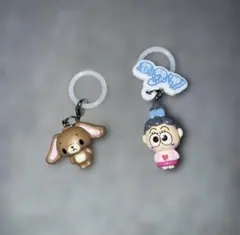 送料込 サンリオ めじるしアクセサリー くろうさ るるる学園 2点セット