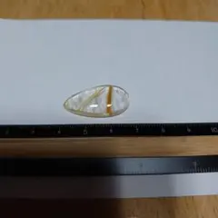 ルチルクォーツ　ルース　ドロップ型　3.15g