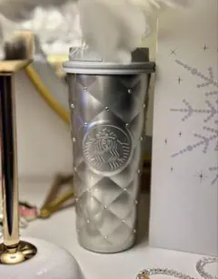 中国スターバックス　ステンレスタンブラー　ラインストーン　バレンタイン　チャーム