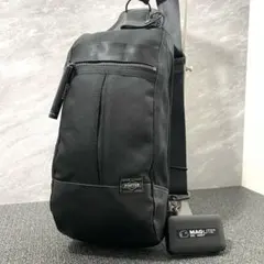 未使用級✨ ポーター ヒート ボディバッグ 黒 マグライト スリングバッグ