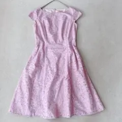 TOCCA トッカ　ワンピース　ドレス　ピンク　レース　花柄　XL相当