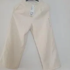 ユニクロ スェットワイドパンツ クリーム色 130サイズ定価1990円