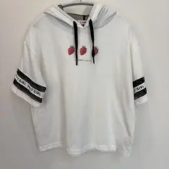 ピンクラテ フード付きTシャツ