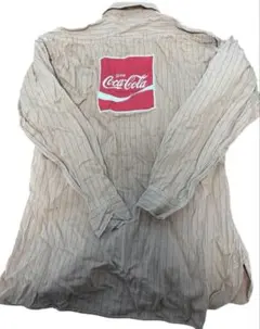 ✨70-80s ヴィンテージ コカ・コーラ　ワークシャツ　ヘリーボーン レトロ
